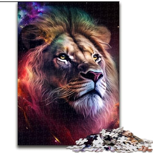 1000-teiliges Puzzle Fantasy Lion, Größe 50x75cm, anspruchsvolles Denkspiel für Teenager, unterhaltsames interaktives Spiel für die ganze Familie 1000-teiliges Puzzle Fantasy Lion, Größe 50x75cm, anspruchsvolles Denkspiel für Teenager, unterhaltsames interaktives Spiel für die ganze Familie von ZKYUBEK