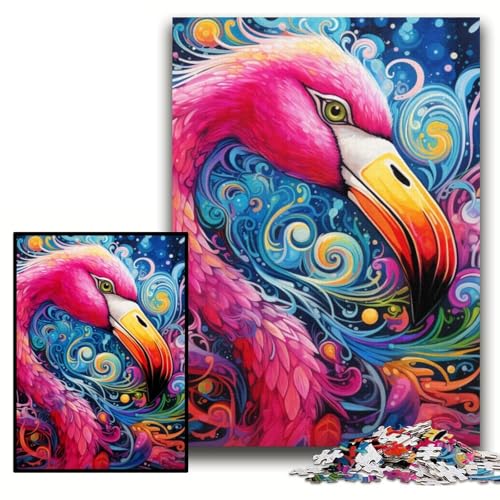 1000-teiliges Puzzle Flamingo, Papppuzzle, 26x38cm, perfekt als Halloween-, Weihnachts- und Geburtstagsgeschenk 1000-teiliges Puzzle Flamingo, Papppuzzle, 26x38cm, perfekt als Halloween-, Weihnachts- und Geburtstagsgeschenk von ZKYUBEK