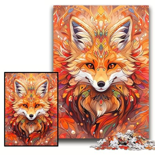 1000-teiliges Puzzle Fuchs, Papppuzzle, 26x38cm, Halloween, Weihnachten, Geburtstag 1000-teiliges Puzzle Fuchs, Papppuzzle, 26x38cm, Halloween, Weihnachten, Geburtstag von ZKYUBEK