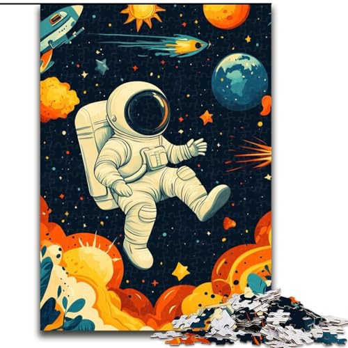 1000-teiliges Puzzle-Geschenk, Astronauten-Holzpuzzle, 26x38cm, Denksportaufgabe, interaktives Familienspiel, geeignet für Kinder ab 14 Jahren 1000-teiliges Puzzle-Geschenk, Astronauten-Holzpuzzle, 26x38cm, Denksportaufgabe, interaktives Familienspiel, geeignet für Kinder ab 14 Jahren von ZKYUBEK