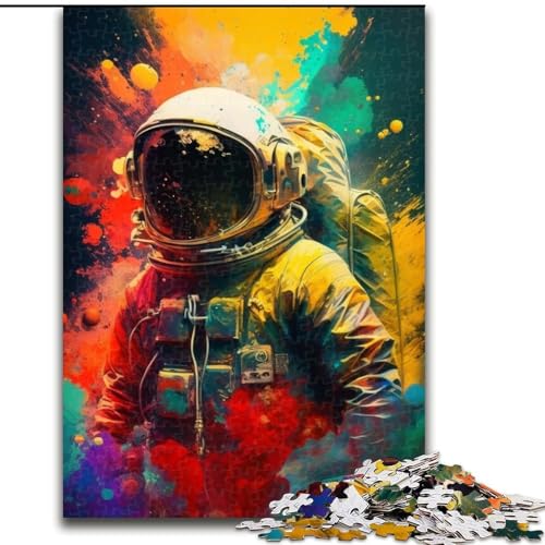 1000-teiliges Puzzle-Geschenk, Astronauten-Puzzle, Größe 26x38cm, Denksportaufgabe, Spiel für Erwachsene, interaktive Aktivität für die Familie von ZKYUBEK