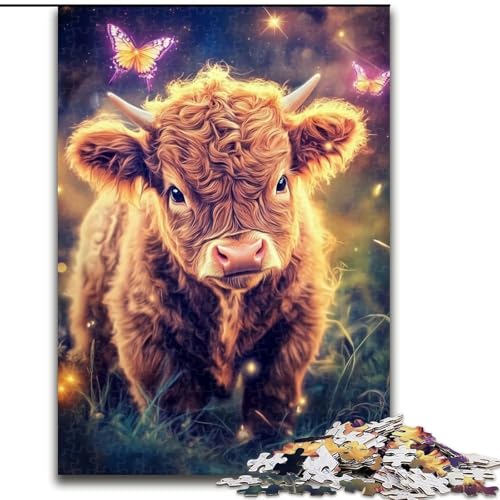 1000-teiliges Puzzle-Geschenk, Baby-Yak, Holzpuzzle für Erwachsene, 26x38cm, Heimaktivität für Feiertage, Geburtstage und Familienspieleabende 1000-teiliges Puzzle-Geschenk, Baby-Yak, Holzpuzzle für Erwachsene, 26x38cm, Heimaktivität für Feiertage, Geburtstage und Familienspieleabende von ZKYUBEK