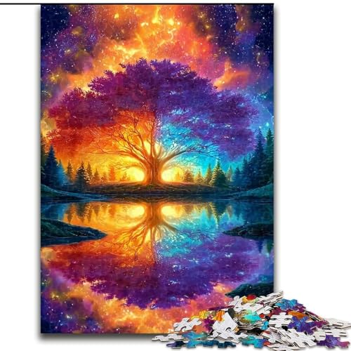 1000-teiliges Puzzle-Geschenk, Baum des Lebens, Puzzle für Erwachsene, 50x75cm, anspruchsvolles DIY-Denkspiel für Teenager von ZKYUBEK