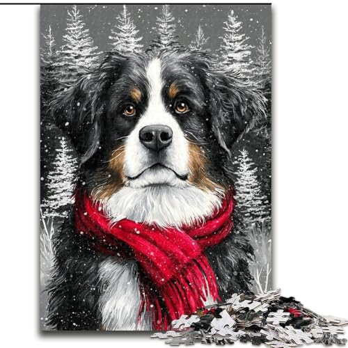 1000-teiliges Puzzle-Geschenk, Berner Sennenhund, Holzpuzzle, 26x38cm, Denksportaufgabe, interaktives Familienspiel, geeignet für Kinder ab 14 Jahren 1000-teiliges Puzzle-Geschenk, Berner Sennenhund, Holzpuzzle, 26x38cm, Denksportaufgabe, interaktives Familienspiel, geeignet für Kinder ab 14 Jahren von ZKYUBEK