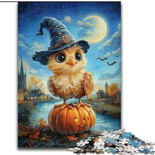 1000-teiliges Puzzle-Geschenk, Eule, Kürbis, Holzpuzzle, 26x38cm, Denksportaufgabe, interaktives Familienspiel, geeignet für Kinder ab 14 Jahren 1000-teiliges Puzzle-Geschenk, Eule, Kürbis, Holzpuzzle, 26x38cm, Denksportaufgabe, interaktives Familienspiel, geeignet für Kinder ab 14 Jahren von ZKYUBEK