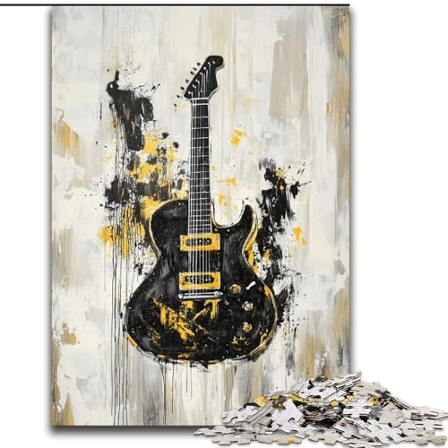1000-teiliges Puzzle-Geschenk, Goldene Gitarre, Holzpuzzle für Erwachsene, 50x75cm, ideal für Verliebte, perfektes Weihnachts-, Neujahrs- oder Valentinstagsgeschenk 1000-teiliges Puzzle-Geschenk, Goldene Gitarre, Holzpuzzle für Erwachsene, 50x75cm, ideal für Verliebte, perfektes Weihnachts-, Neujahrs- oder Valentinstagsgeschenk von ZKYUBEK