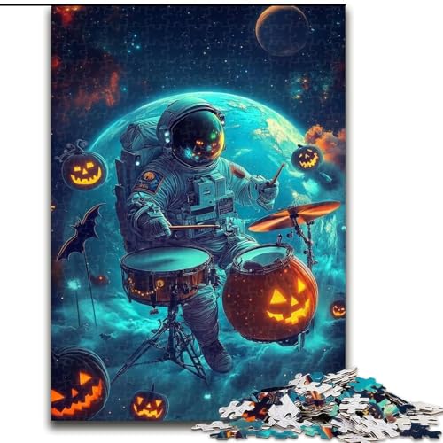 1000-teiliges Puzzle-Geschenk, Halloween-Astronaut, Holzpuzzle, 26x38cm, Denksportaufgabe, interaktives Familienspiel, geeignet für Kinder ab 14 Jahren 1000-teiliges Puzzle-Geschenk, Halloween-Astronaut, Holzpuzzle, 26x38cm, Denksportaufgabe, interaktives Familienspiel, geeignet für Kinder ab 14 Jahren von ZKYUBEK