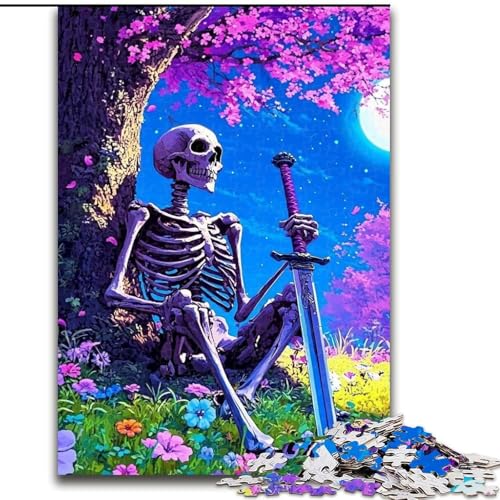 1000-teiliges Puzzle-Geschenk, Skelett-Krieger, Holzpuzzle, 26x38cm, Denksportaufgabe, interaktives Familienspiel, geeignet für Kinder ab 14 Jahren 1000-teiliges Puzzle-Geschenk, Skelett-Krieger, Holzpuzzle, 26x38cm, Denksportaufgabe, interaktives Familienspiel, geeignet für Kinder ab 14 Jahren von ZKYUBEK