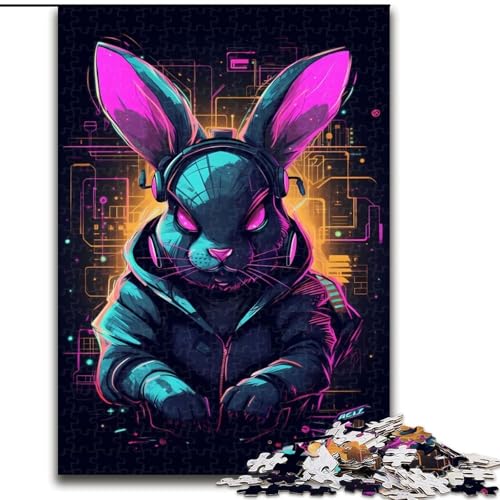 1000-teiliges Puzzle-Geschenk, buntes Kaninchen-Musik-Puzzle, Größe 26x38cm, ideal für Verliebte, perfektes Weihnachts-, Neujahrs- oder Valentinstagsgeschenk 1000-teiliges Puzzle-Geschenk, buntes Kaninchen-Musik-Puzzle, Größe 26x38cm, ideal für Verliebte, perfektes Weihnachts-, Neujahrs- oder Valentinstagsgeschenk von ZKYUBEK