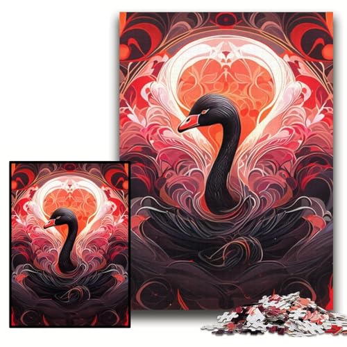 1000-teiliges Puzzle-Geschenk „Schwarzer Schwan“ aus Karton, 26x38cm, interaktives Familienspiel, DIY-Heimdekor, Gehirn-Herausforderungsgeschenk 1000-teiliges Puzzle-Geschenk „Schwarzer Schwan“ aus Karton, 26x38cm, interaktives Familienspiel, DIY-Heimdekor, Gehirn-Herausforderungsgeschenk von ZKYUBEK