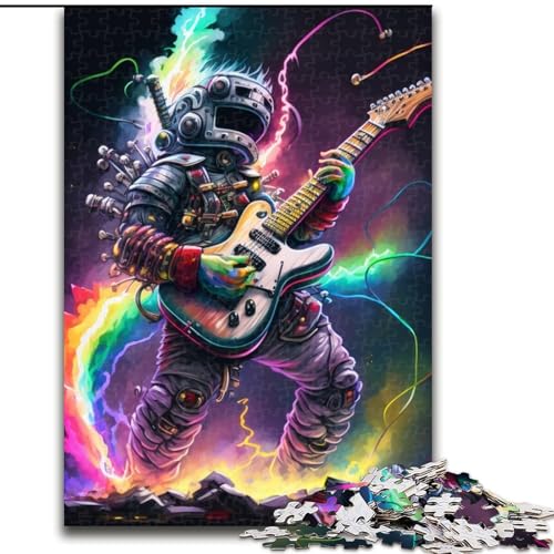 1000-teiliges Puzzle-Geschenk: Roboter spielt Gitarre, Puzzlegröße 26x38cm, Denksportaufgabe, Spiel für Erwachsene, interaktive Aktivität für die Familie von ZKYUBEK