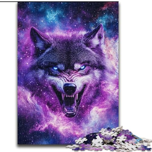 1000-teiliges Puzzle-Geschenke, Fantasy-Wolf, Holzpuzzle, 26x38cm, Denksportaufgabe, interaktives Familienspiel, geeignet für Kinder ab 14 Jahren 1000-teiliges Puzzle-Geschenke, Fantasy-Wolf, Holzpuzzle, 26x38cm, Denksportaufgabe, interaktives Familienspiel, geeignet für Kinder ab 14 Jahren von ZKYUBEK