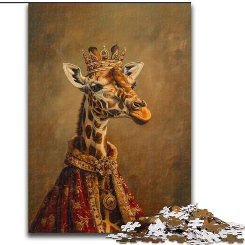 1000-teiliges Puzzle Giraffe, 26x38cm, Familie und Freunde, geeignet für Kinder ab 14 Jahren von ZKYUBEK