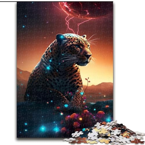 1000-teiliges Puzzle Jaguar auf dem Mars, Holzpuzzle für Erwachsene, Größe 50x75cm, anspruchsvolles DIY-Denkspiel für Teenager 1000-teiliges Puzzle Jaguar auf dem Mars, Holzpuzzle für Erwachsene, Größe 50x75cm, anspruchsvolles DIY-Denkspiel für Teenager von ZKYUBEK