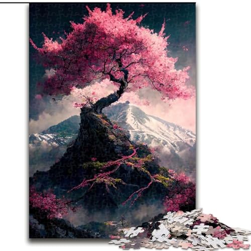 1000-teiliges Puzzle Japanische Kirschblüten, anspruchsvolle Puzzles, Größe 50x75cm, anspruchsvolles Denkspiel – entspannendes Spielzeug für Teenager von ZKYUBEK