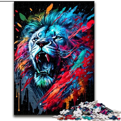 1000-teiliges Puzzle Löwe. Anspruchsvolle Puzzles der Größe 50x75cm. Anspruchsvolles Denkspiel – Entspannendes Spielzeug für Teenager 1000-teiliges Puzzle Löwe. Anspruchsvolle Puzzles der Größe 50x75cm. Anspruchsvolles Denkspiel – Entspannendes Spielzeug für Teenager von ZKYUBEK