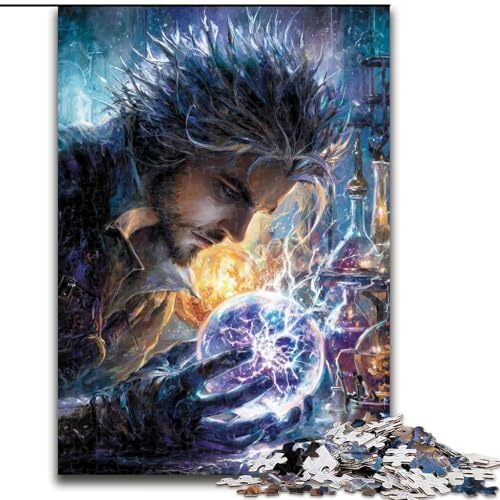 1000-teiliges Puzzle Magischer Zauberer aus Pappe, 26x38cm, anspruchsvolles Denkspiel – entspannendes Spielzeug für Teenager 1000-teiliges Puzzle Magischer Zauberer aus Pappe, 26x38cm, anspruchsvolles Denkspiel – entspannendes Spielzeug für Teenager von ZKYUBEK
