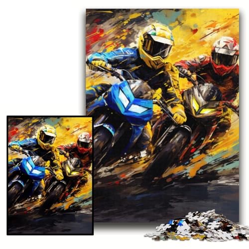 1000-teiliges Puzzle Motorrad, Papppuzzle, 26x38cm, Denksportaufgabe, Geschenk, pädagogische Aktivität für Teenager 1000-teiliges Puzzle Motorrad, Papppuzzle, 26x38cm, Denksportaufgabe, Geschenk, pädagogische Aktivität für Teenager von ZKYUBEK