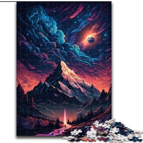 1000-teiliges Puzzle Mystischer Berggipfel, Größe 26x38cm, anspruchsvolles DIY-Denkspiel, perfektes Familienspiel oder dekoratives Geschenk 1000-teiliges Puzzle Mystischer Berggipfel, Größe 26x38cm, anspruchsvolles DIY-Denkspiel, perfektes Familienspiel oder dekoratives Geschenk von ZKYUBEK
