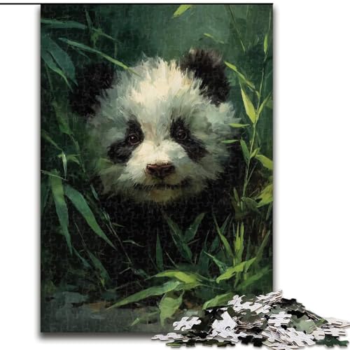 1000-teiliges Puzzle Panda im Bambuswald, Holzpuzzle, 50x75cm, anspruchsvolles Denkspiel – entspannendes Spielzeug für Teenager 1000-teiliges Puzzle Panda im Bambuswald, Holzpuzzle, 50x75cm, anspruchsvolles Denkspiel – entspannendes Spielzeug für Teenager von ZKYUBEK