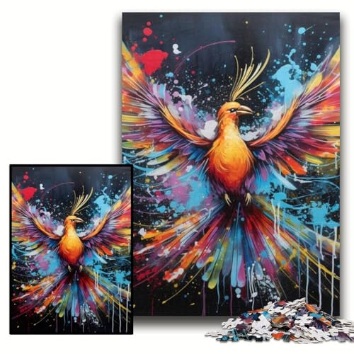 1000-teiliges Puzzle Phoenix, Holzpuzzle, 50x75cm, Gehirn-Herausforderung, Geschenk, pädagogische Aktivität für Teenager 1000-teiliges Puzzle Phoenix, Holzpuzzle, 50x75cm, Gehirn-Herausforderung, Geschenk, pädagogische Aktivität für Teenager von ZKYUBEK
