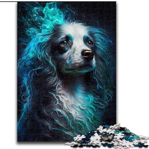 1000-teiliges Puzzle Pudelhund – Visionäres, anspruchsvolles Puzzle, Größe 26x38cm, anspruchsvolles Denkspiel – entspannendes Spielzeug für Teenager von ZKYUBEK