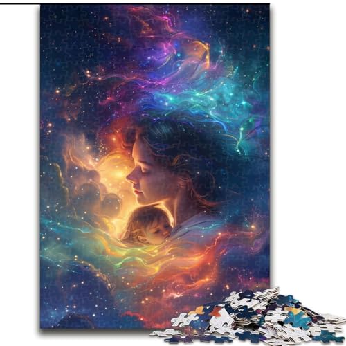 1000-teiliges Puzzle Regenbogenuniversum aus Karton, Größe 26x38cm, anspruchsvolles Denkspiel – entspannendes Spielzeug für Teenager von ZKYUBEK