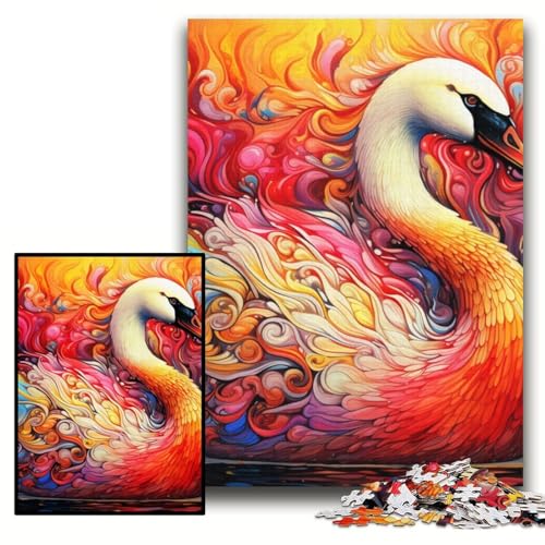 1000-teiliges Puzzle Schwan, Papppuzzle, 26x38cm, perfekt als Halloween-, Weihnachts- und Geburtstagsgeschenk 1000-teiliges Puzzle Schwan, Papppuzzle, 26x38cm, perfekt als Halloween-, Weihnachts- und Geburtstagsgeschenk von ZKYUBEK
