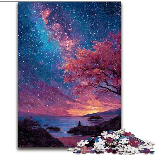 1000-teiliges Puzzle Sonnenuntergangslandschaft, Holzpuzzle für Erwachsene, 26x38cm, anspruchsvolles DIY-Denkspiel für Teenager 1000-teiliges Puzzle Sonnenuntergangslandschaft, Holzpuzzle für Erwachsene, 26x38cm, anspruchsvolles DIY-Denkspiel für Teenager von ZKYUBEK