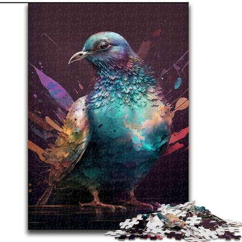 1000-teiliges Puzzle Taube, Karton, Puzzlegröße 26x38cm, Denkspiel, interaktives Familienspiel, geeignet für Kinder ab 14 Jahren von ZKYUBEK