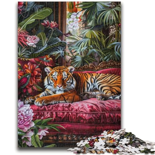 1000-teiliges Puzzle Tiger, Denksportaufgabe für die Wanddekoration, einzigartige Geburtstags Kinder ab 14 Jahren, 50x75cm 1000-teiliges Puzzle Tiger, Denksportaufgabe für die Wanddekoration, einzigartige Geburtstags Kinder ab 14 Jahren, 50x75cm von ZKYUBEK