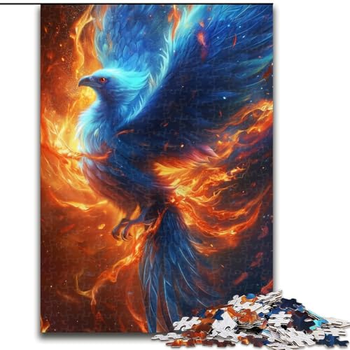 1000-teiliges Puzzle Traum-Phönix, Holzpuzzle, Größe 50x75cm, anspruchsvolles Denkspiel – entspannendes Spielzeug für Teenager von ZKYUBEK