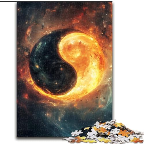 1000-teiliges Puzzle Yin Yang Tai Chi, Holzpuzzle, 50x75cm, anspruchsvolles Denkspiel – entspannendes Spielzeug für Teenager 1000-teiliges Puzzle Yin Yang Tai Chi, Holzpuzzle, 50x75cm, anspruchsvolles Denkspiel – entspannendes Spielzeug für Teenager von ZKYUBEK