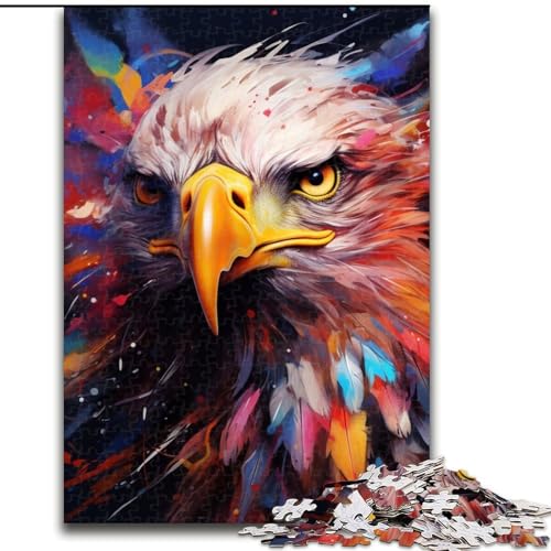 1000-teiliges Puzzle für Erwachsene, Adler, anspruchsvolle Puzzles, Größe 26x38cm, interaktives Familienspiel, Denksportaufgabe, Lernspielzeug von ZKYUBEK