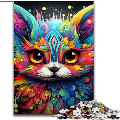 1000-teiliges Puzzle für Erwachsene, Art Fox, Holzpuzzle, Größe 50x75cm, hochschwieriges Denkspiel für Teenager 1000-teiliges Puzzle für Erwachsene, Art Fox, Holzpuzzle, Größe 50x75cm, hochschwieriges Denkspiel für Teenager von ZKYUBEK