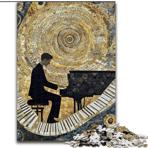 1000-teiliges Puzzle für Erwachsene, Art Piano, unmögliches Puzzle für Erwachsene, 50x75cm, Eltern, Partner, Freunde – ab 14 Jahren 1000-teiliges Puzzle für Erwachsene, Art Piano, unmögliches Puzzle für Erwachsene, 50x75cm, Eltern, Partner, Freunde – ab 14 Jahren von ZKYUBEK