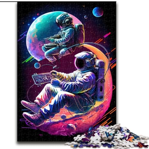 1000-teiliges Puzzle für Erwachsene, Astronaut, Holzpuzzle, Größe 50x75cm, interaktives Familienspiel, Denksportaufgabe, Lernspielzeug 1000-teiliges Puzzle für Erwachsene, Astronaut, Holzpuzzle, Größe 50x75cm, interaktives Familienspiel, Denksportaufgabe, Lernspielzeug von ZKYUBEK