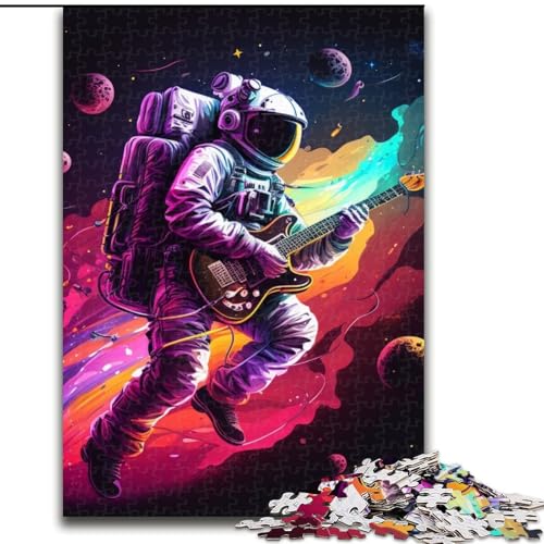 1000-teiliges Puzzle für Erwachsene, Astronaut spielt Gitarre, Puzzle für Erwachsene, Größe 50x75cm, Heimdekoration und Urlaubsspaß 1000-teiliges Puzzle für Erwachsene, Astronaut spielt Gitarre, Puzzle für Erwachsene, Größe 50x75cm, Heimdekoration und Urlaubsspaß von ZKYUBEK