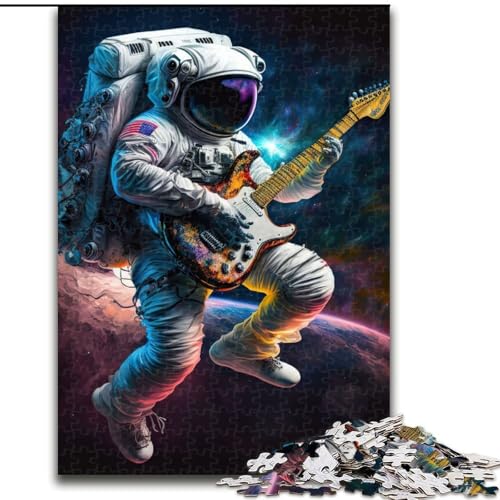 1000-teiliges Puzzle für Erwachsene, Astronaut spielt Gitarre, Puzzle für Erwachsene, Größe 50x75cm, perfekt für Familienspaß im Urlaub 1000-teiliges Puzzle für Erwachsene, Astronaut spielt Gitarre, Puzzle für Erwachsene, Größe 50x75cm, perfekt für Familienspaß im Urlaub von ZKYUBEK