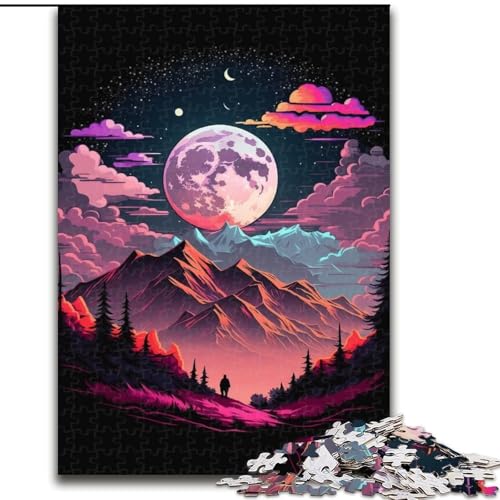 1000-teiliges Puzzle für Erwachsene, Berglandschaft, Holzpuzzle, Größe 50x75cm, interaktives Familienspiel, Denksportaufgabe, Lernspielzeug 1000-teiliges Puzzle für Erwachsene, Berglandschaft, Holzpuzzle, Größe 50x75cm, interaktives Familienspiel, Denksportaufgabe, Lernspielzeug von ZKYUBEK