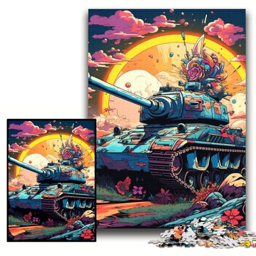 1000-teiliges Puzzle für Erwachsene, Blumentank, Kartonpuzzle, 26x38cm, Denkspiel für Teenager und Familieninteraktion 1000-teiliges Puzzle für Erwachsene, Blumentank, Kartonpuzzle, 26x38cm, Denkspiel für Teenager und Familieninteraktion von ZKYUBEK