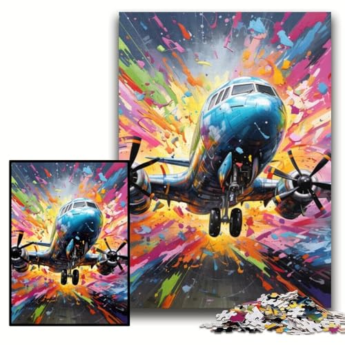 1000-teiliges Puzzle für Erwachsene, Bunte Flugzeug-Puzzles für Erwachsene, 50x75cm, pädagogisches Denkspiel, künstlerische Heim- und Bürodekoration, ab 14 Jahren 1000-teiliges Puzzle für Erwachsene, Bunte Flugzeug-Puzzles für Erwachsene, 50x75cm, pädagogisches Denkspiel, künstlerische Heim- und Bürodekoration, ab 14 Jahren von ZKYUBEK