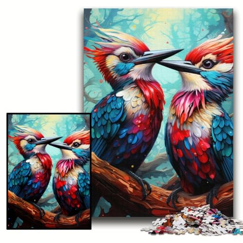 1000-teiliges Puzzle für Erwachsene, Bunte Specht-Puzzles für Erwachsene, 50x75cm, pädagogisches Denkspiel, künstlerische Heim- und Bürodekoration, ab 14 Jahren 1000-teiliges Puzzle für Erwachsene, Bunte Specht-Puzzles für Erwachsene, 50x75cm, pädagogisches Denkspiel, künstlerische Heim- und Bürodekoration, ab 14 Jahren von ZKYUBEK