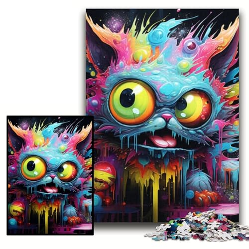 1000-teiliges Puzzle für Erwachsene, Cartoon-Monster, Kartonpuzzle, 26x38cm, Denksportaufgabe und Heimdekoration von ZKYUBEK