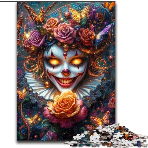 1000-teiliges Puzzle für Erwachsene, Clown-Skelett, Holzpuzzle, 50x75cm, anspruchsvolles DIY-Denkspiel, perfektes Familienspiel oder dekoratives Geschenk 1000-teiliges Puzzle für Erwachsene, Clown-Skelett, Holzpuzzle, 50x75cm, anspruchsvolles DIY-Denkspiel, perfektes Familienspiel oder dekoratives Geschenk von ZKYUBEK