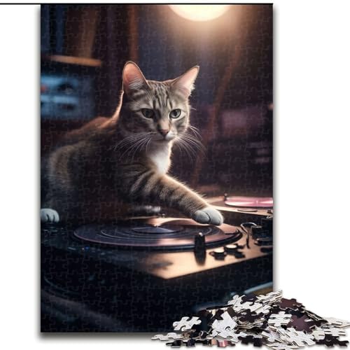 1000-teiliges Puzzle für Erwachsene, Deejay Cat Scratching Club, anspruchsvolle Puzzles, Größe 26x38cm, ideal für Teenager und Sammler, Reisegeschenk, Familienaktivität 1000-teiliges Puzzle für Erwachsene, Deejay Cat Scratching Club, anspruchsvolle Puzzles, Größe 26x38cm, ideal für Teenager und Sammler, Reisegeschenk, Familienaktivität von ZKYUBEK