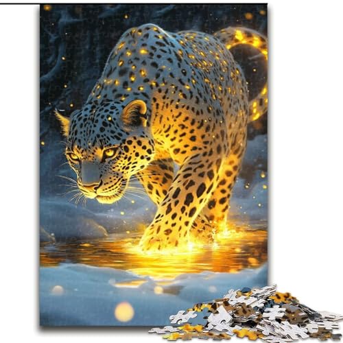 1000-teiliges Puzzle für Erwachsene, Dschungel-Leopard, Holzpuzzle, 50x75cm, interaktives Familienspiel, Denksportaufgabe, Lernspielzeug 1000-teiliges Puzzle für Erwachsene, Dschungel-Leopard, Holzpuzzle, 50x75cm, interaktives Familienspiel, Denksportaufgabe, Lernspielzeug von ZKYUBEK