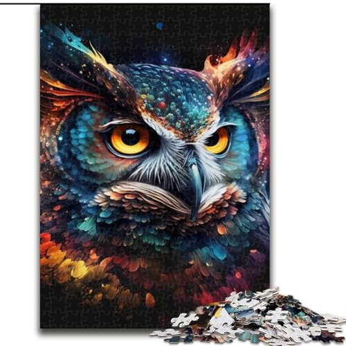 1000-teiliges Puzzle für Erwachsene, Eulen-Puzzle, anspruchsvolle Puzzles, Größe 50x75cm, interaktives Familienspiel, Denksportaufgabe, Lernspielzeug von ZKYUBEK