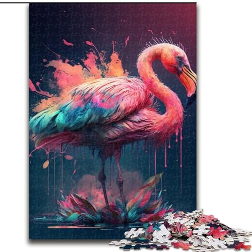 1000-teiliges Puzzle für Erwachsene, Fantasie-Flamingo, Holzpuzzle, Größe 50x75cm, DIY-Heimdekor, Geschenk, Denkspiel 1000-teiliges Puzzle für Erwachsene, Fantasie-Flamingo, Holzpuzzle, Größe 50x75cm, DIY-Heimdekor, Geschenk, Denkspiel von ZKYUBEK