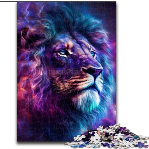 1000-teiliges Puzzle für Erwachsene, Fantasie-Löwe, Holzpuzzle, Größe 50x75cm, interaktives Familienspiel, Denksportaufgabe, Lernspielzeug 1000-teiliges Puzzle für Erwachsene, Fantasie-Löwe, Holzpuzzle, Größe 50x75cm, interaktives Familienspiel, Denksportaufgabe, Lernspielzeug von ZKYUBEK